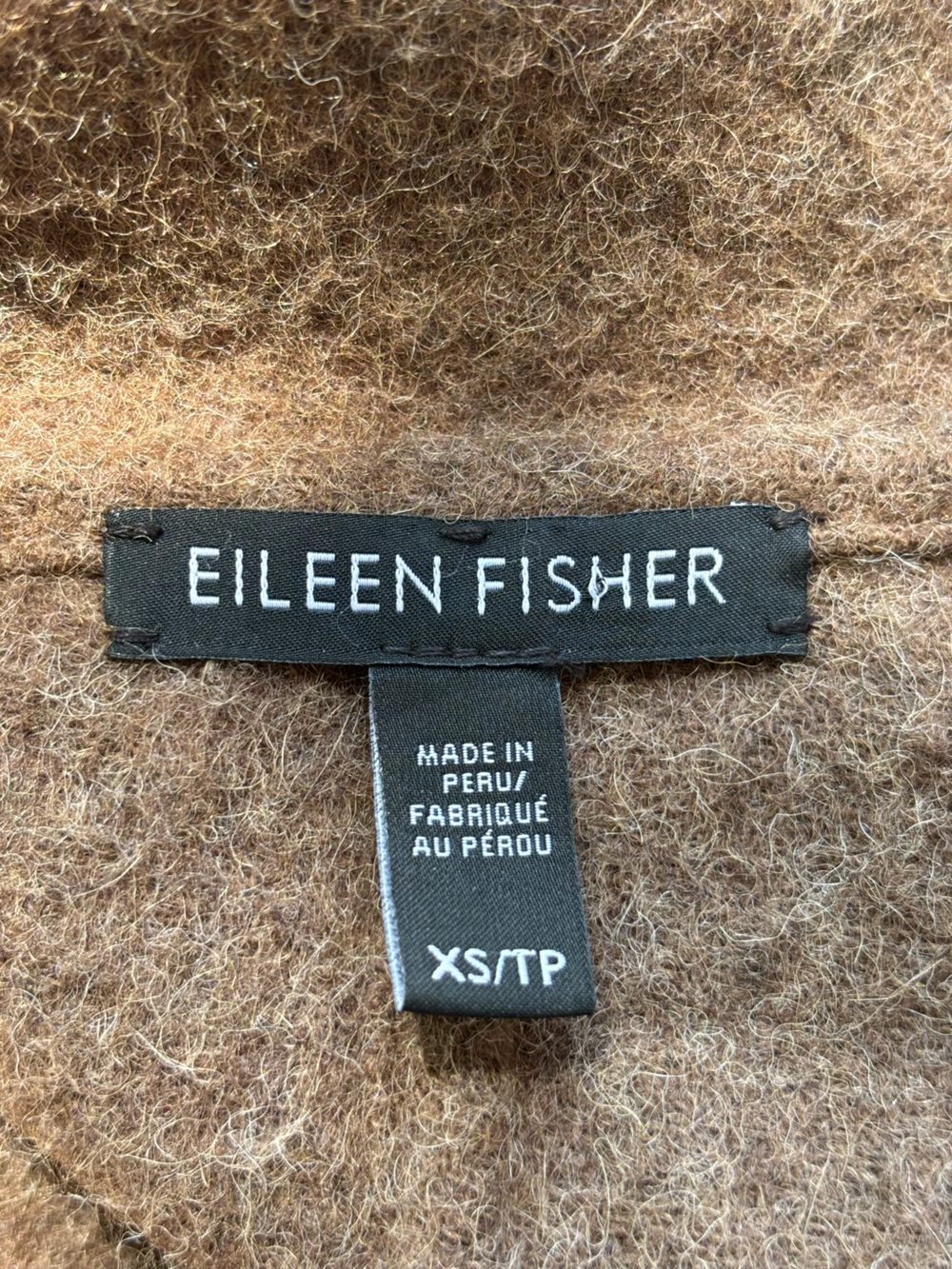 Eileen Fisher Baby Alpaca Wool Blend Cocoon Coat - Picture 11 of 11